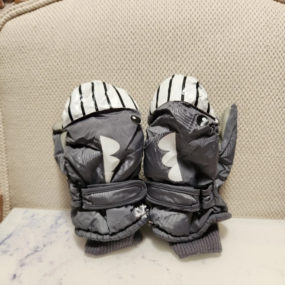 Toddler Shark Snow Warm Gloves Mittens